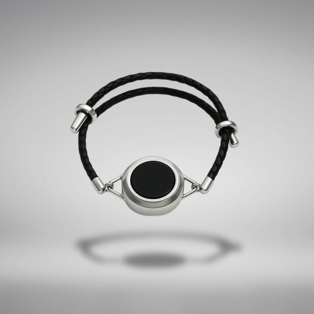 DISPOSITIVO DE SEGURIDAD ALARA SILVER - PULSERA ECO CUERO