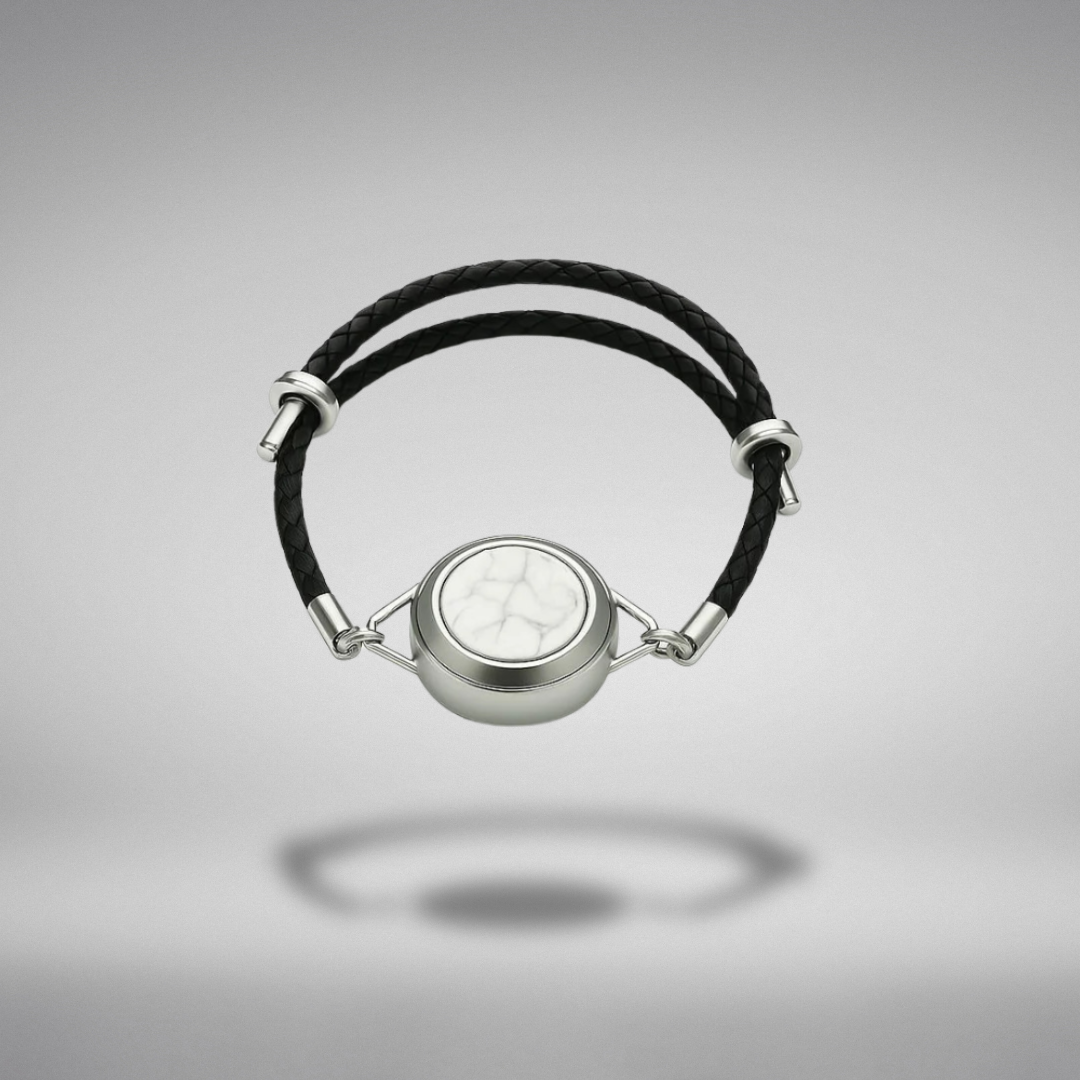 DISPOSITIVO DE SEGURIDAD ALARA SILVER - PULSERA ECO CUERO